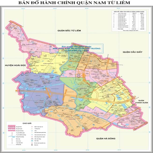 Khu vực nhận thi công điện nước tại quận Nam Từ Liêm 